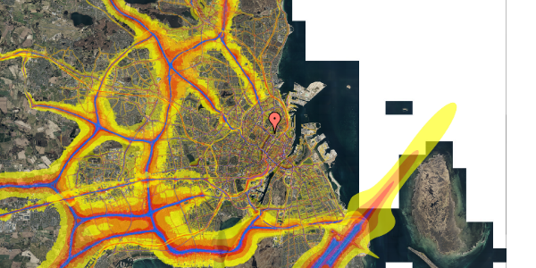 Trafikstøjkort på Sortedam Dossering 41C, 5. tv, 2200 København N