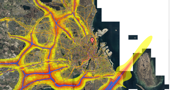 Trafikstøjkort på Sortedam Dossering 59G, 1. , 2100 København Ø