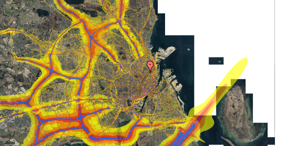 Trafikstøjkort på Sortedam Dossering 63B, 1. , 2100 København Ø