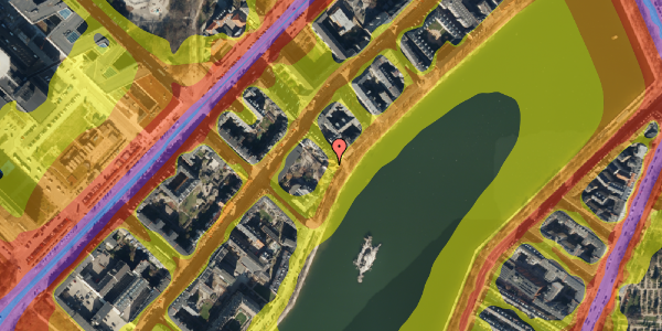 Trafikstøjkort på Sortedam Dossering 69, 3. , 2100 København Ø