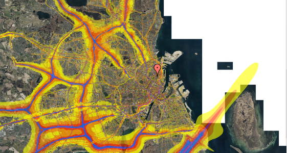 Trafikstøjkort på Sortedam Dossering 85A, st. 2, 2100 København Ø