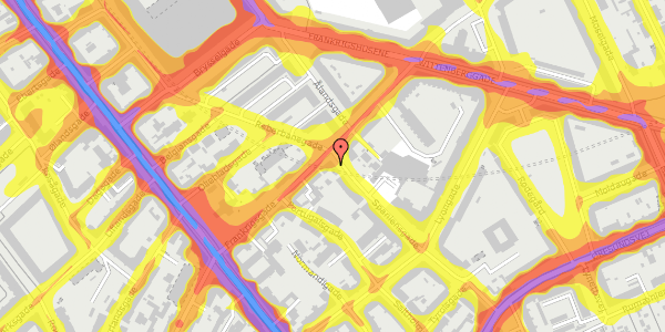 Trafikstøjkort på Spaniensgade 2, st. , 2300 København S