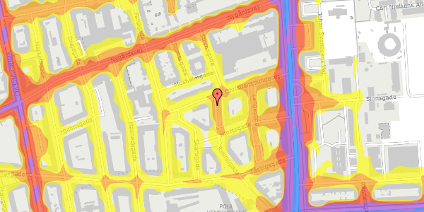 Trafikstøjkort på Stakkesund 5, 2. th, 2100 København Ø