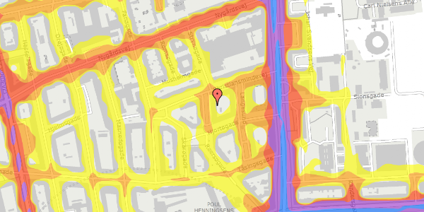 Trafikstøjkort på Stakkesund 10, st. th, 2100 København Ø