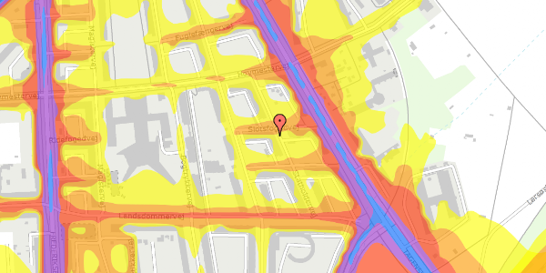 Trafikstøjkort på Statholdervej 17, 4. th, 2400 København NV