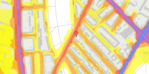 Trafikstøjkort på Stefansgade 37, kl. tv, 2200 København N