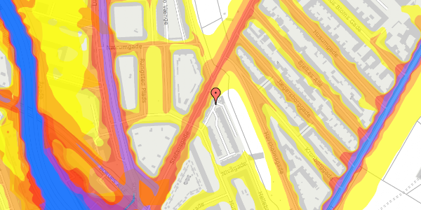 Trafikstøjkort på Stefansgade 47, st. tv, 2200 København N