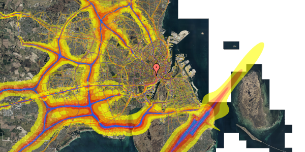 Trafikstøjkort på Stenosgade 4A, 1616 København V