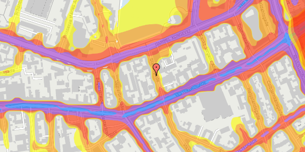 Trafikstøjkort på Stenosgade 5, 1. th, 1616 København V