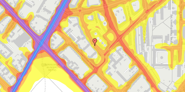 Trafikstøjkort på Stevnsgade 9, st. tv, 2200 København N