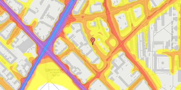 Trafikstøjkort på Stevnsgade 15, st. th, 2200 København N