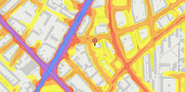 Trafikstøjkort på Stevnsgade 20, st. th, 2200 København N