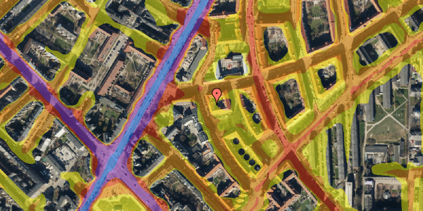 Trafikstøjkort på Stevnsgade 20, 3. th, 2200 København N