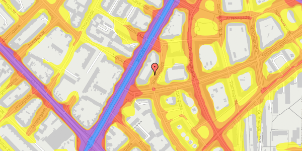 Trafikstøjkort på Stevnsgade 33, 2. th, 2200 København N