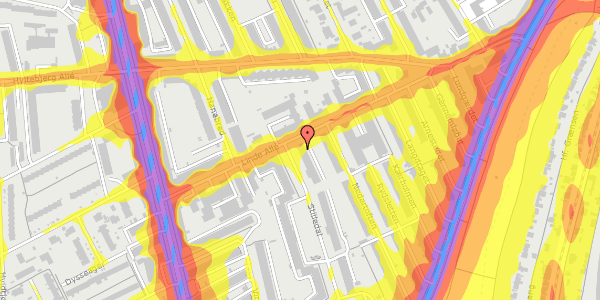 Trafikstøjkort på Stilledal 48, 1. th, 2720 Vanløse