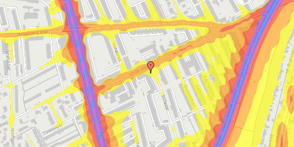 Trafikstøjkort på Stilledal 53, 1. 2, 2720 Vanløse