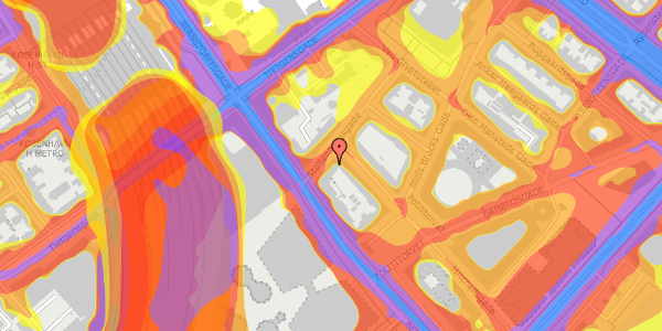 Trafikstøjkort på Stoltenbergsgade 9, kl. 1, 1576 København V