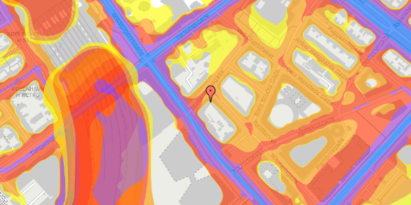 Trafikstøjkort på Stoltenbergsgade 9, kl. 2, 1576 København V