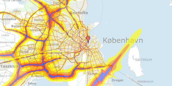 Trafikstøjkort på Store Kongensgade 11, 1. tv, 1264 København K