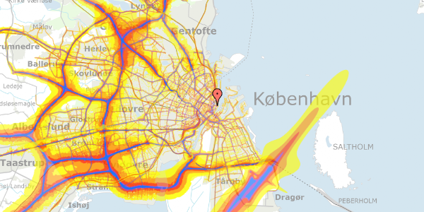 Trafikstøjkort på Store Kongensgade 12A, 3. , 1264 København K