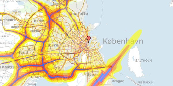 Trafikstøjkort på Store Kongensgade 62A, st. , 1264 København K