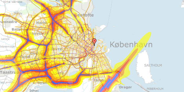 Trafikstøjkort på Store Kongensgade 63A, 1. 3, 1264 København K