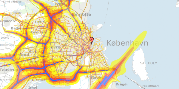 Trafikstøjkort på Store Kongensgade 63, st. th, 1264 København K