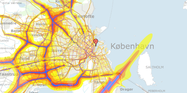 Trafikstøjkort på Store Kongensgade 110A, 1. , 1264 København K