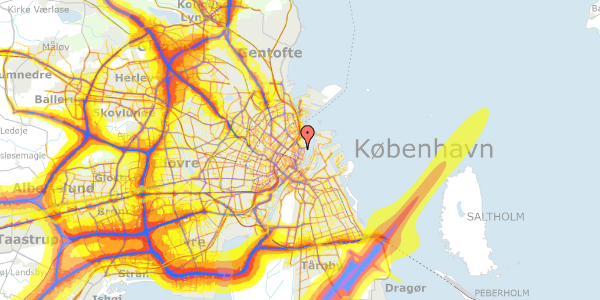 Trafikstøjkort på Store Kongensgade 110E, 4. , 1264 København K