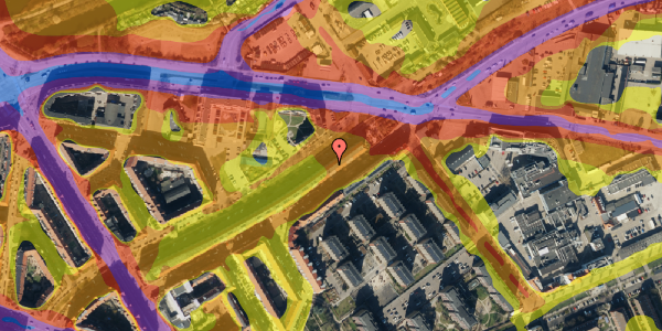 Trafikstøjkort på Store Mølle Vej 38, st. th, 2300 København S