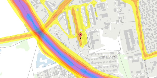 Trafikstøjkort på Stradellasvej 30, 1. 2, 2450 København SV