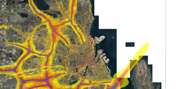 Trafikstøjkort på Strandboulevarden 137, 4. th, 2100 København Ø