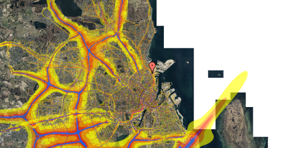 Trafikstøjkort på Strandboulevarden 137, 5. tv, 2100 København Ø