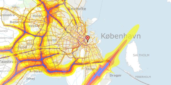 Trafikstøjkort på Strandgade 24A, st. , 1401 København K