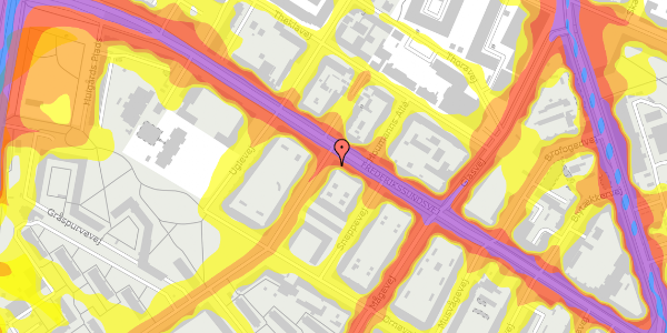 Trafikstøjkort på Stærevej 1, st. tv, 2400 København NV