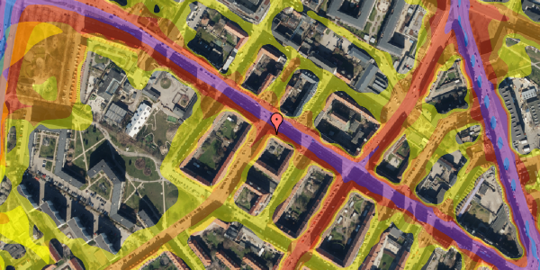 Trafikstøjkort på Stærevej 1, 2. th, 2400 København NV