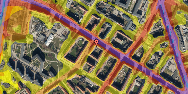 Trafikstøjkort på Stærevej 3, st. th, 2400 København NV