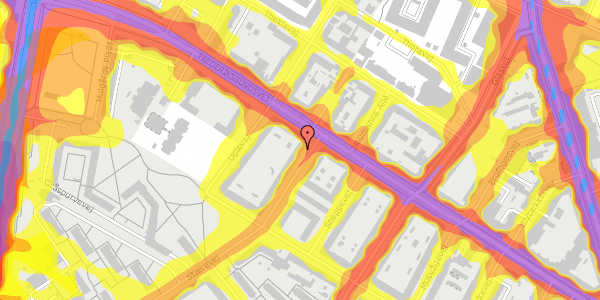 Trafikstøjkort på Stærevej 4, st. th, 2400 København NV