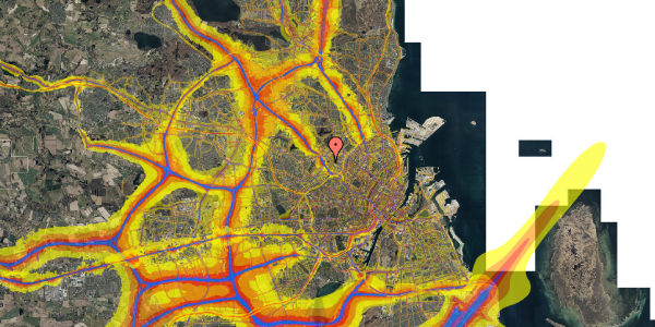 Trafikstøjkort på Stærevej 58, st. tv, 2400 København NV