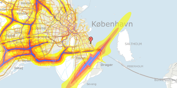 Trafikstøjkort på Sumatravej 72, 2300 København S