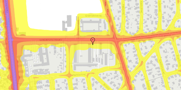 Trafikstøjkort på Sundbyvestervej 67, 2. th, 2300 København S