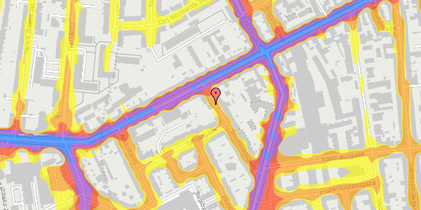 Trafikstøjkort på Sundevedsgade 4, st. , 1751 København V