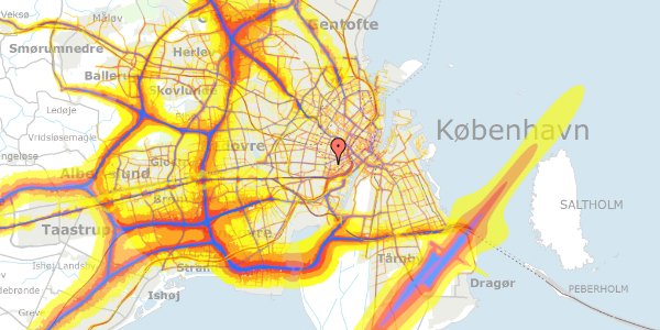 Trafikstøjkort på Sundevedsgade 22, st. tv, 1751 København V