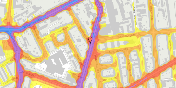 Trafikstøjkort på Sundevedsgade 38, 2. th, 1751 København V