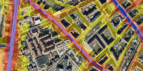 Trafikstøjkort på Sundholmsvej 51, 4. th, 2300 København S