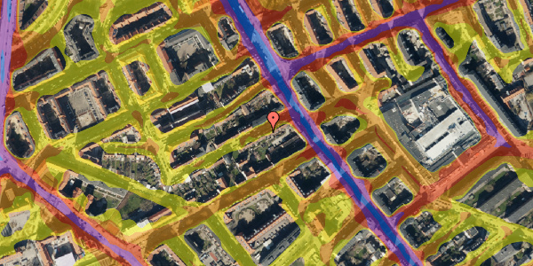 Trafikstøjkort på Sverrigsgade 3B, st. th, 2300 København S