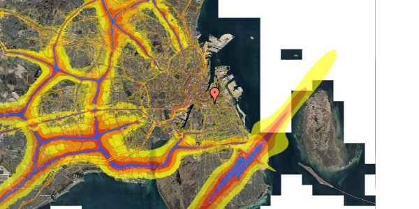 Trafikstøjkort på Svinget 11, 5. tv, 2300 København S