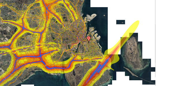 Trafikstøjkort på Svinget 22, 2. tv, 2300 København S