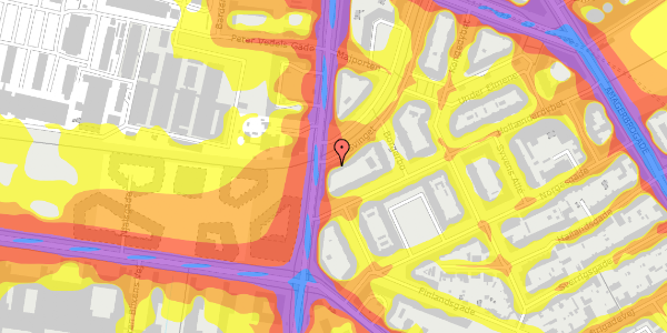 Trafikstøjkort på Svinget 23, st. tv, 2300 København S