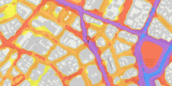 Trafikstøjkort på Sværtegade 11, 2. , 1118 København K